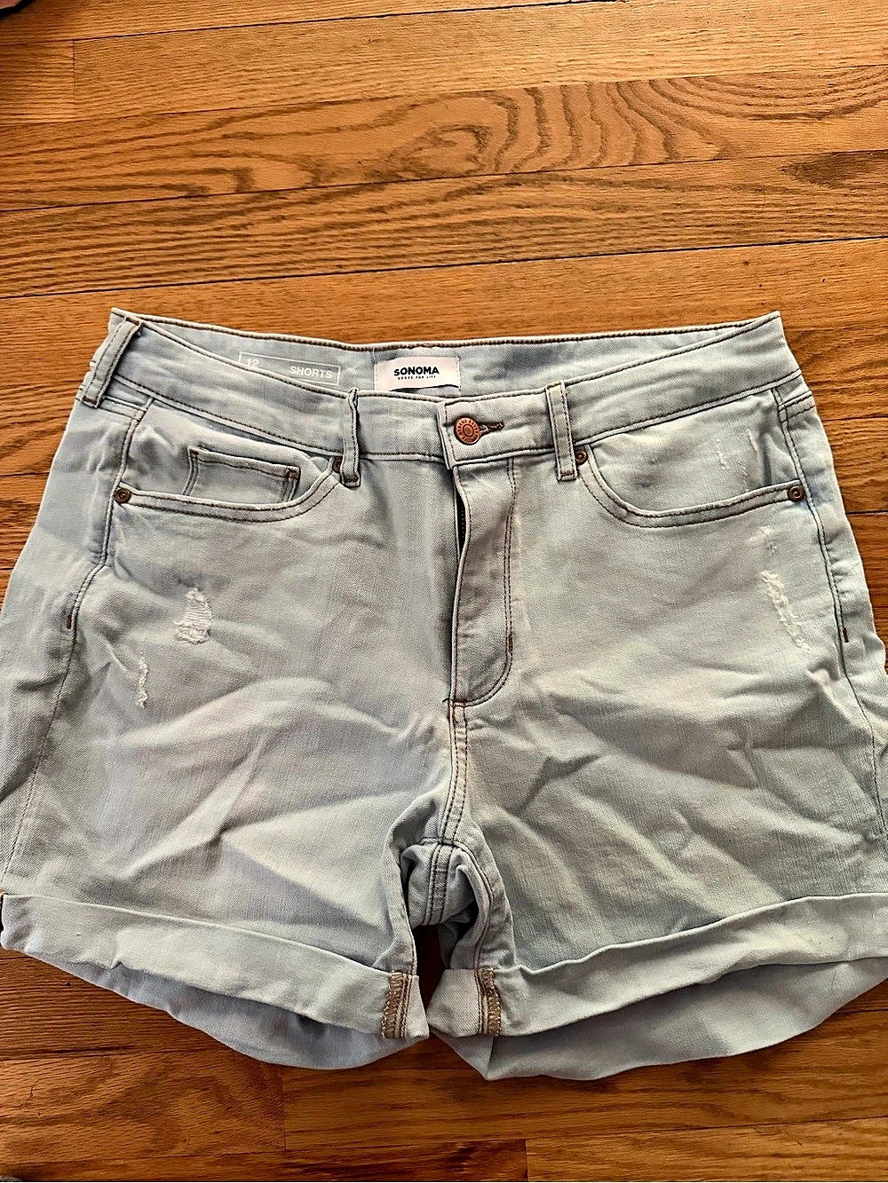 SONOMA Distressed Denim Shorts  Size 12